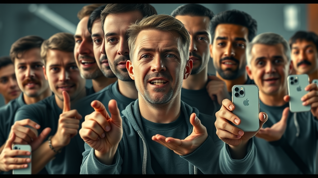 Collage of famous brand story video moments, iconic action scenes from brands like Nike, Apple