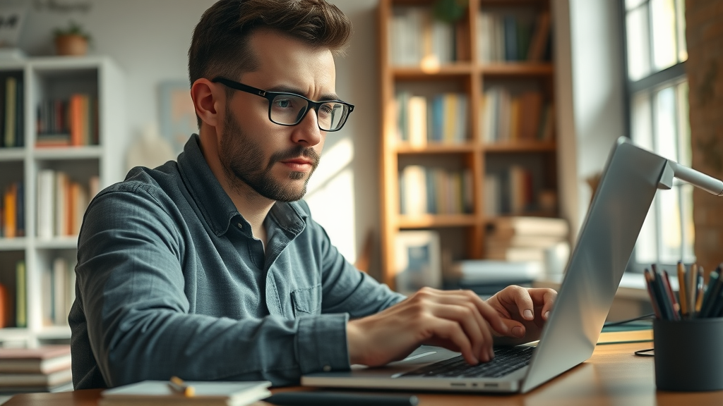 content marketing strategies: content writer creating optimized blog post