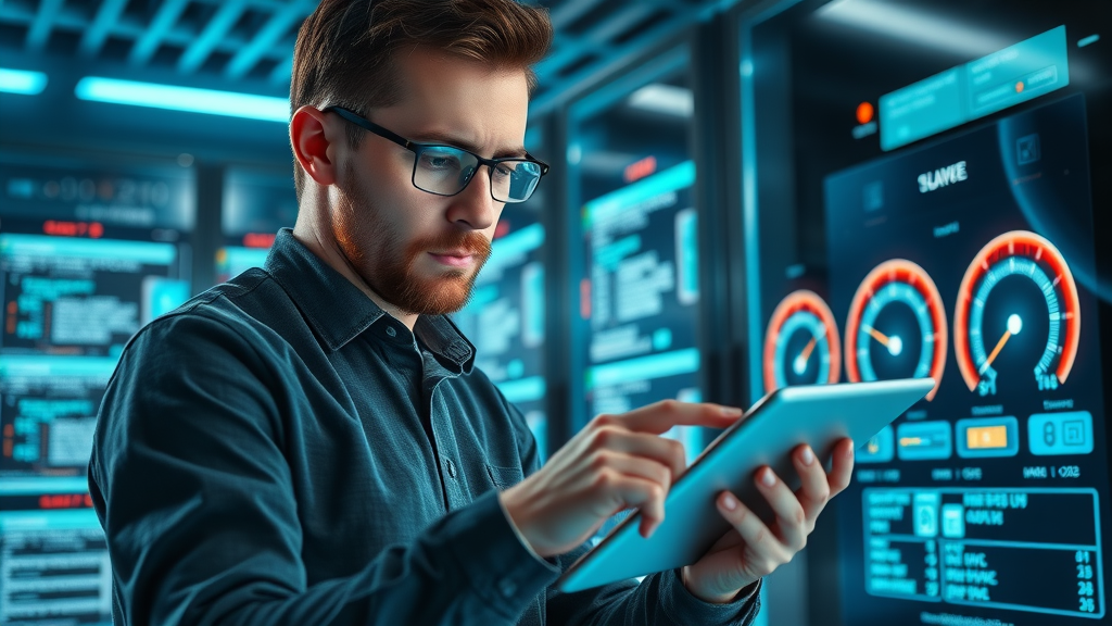 Web developer optimizing technical SEO for small business
