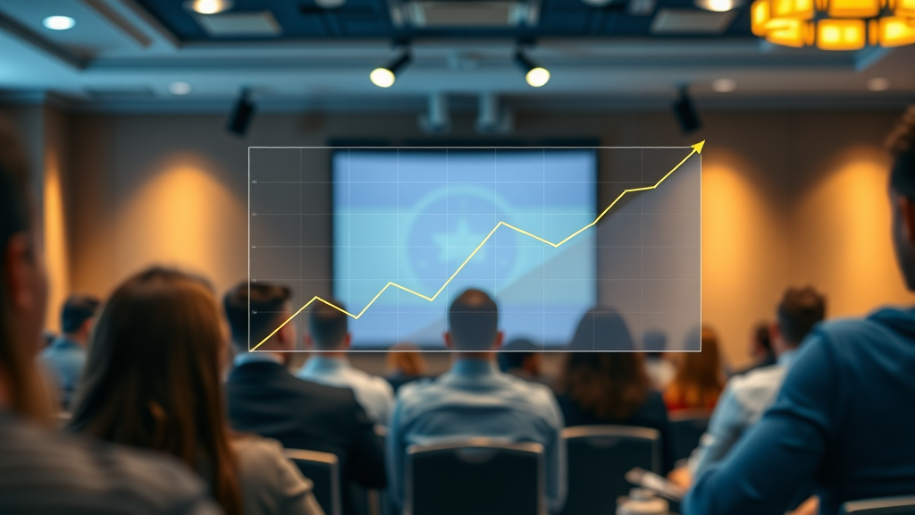 Presentation slide showing small business growth from digital marketing strategies