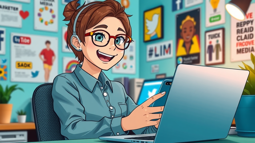 marketer optimizing affordable video marketing strategies across social media platforms