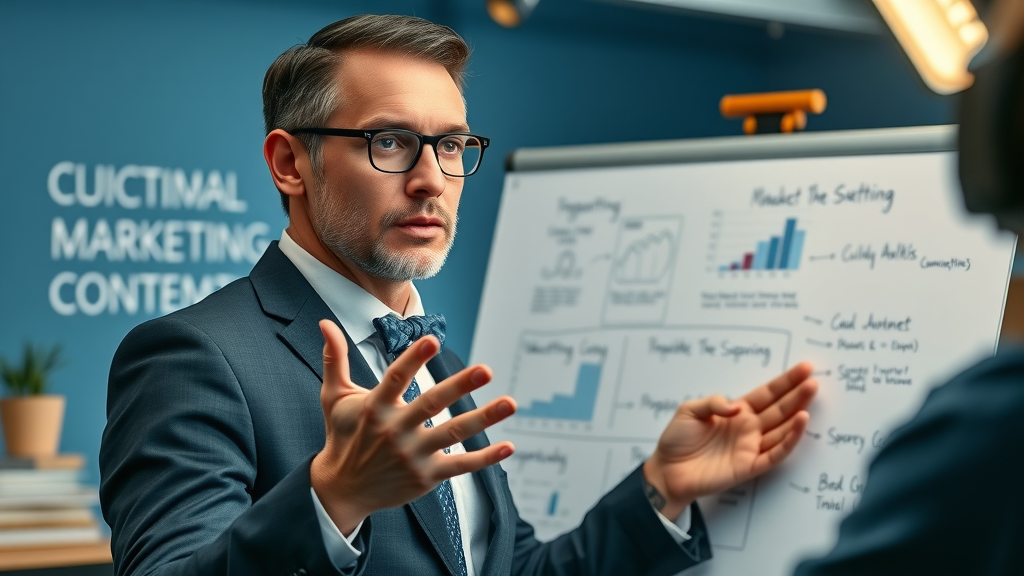Business professional recording an engaging explainer video for social media, making concepts easy for viewers to understand