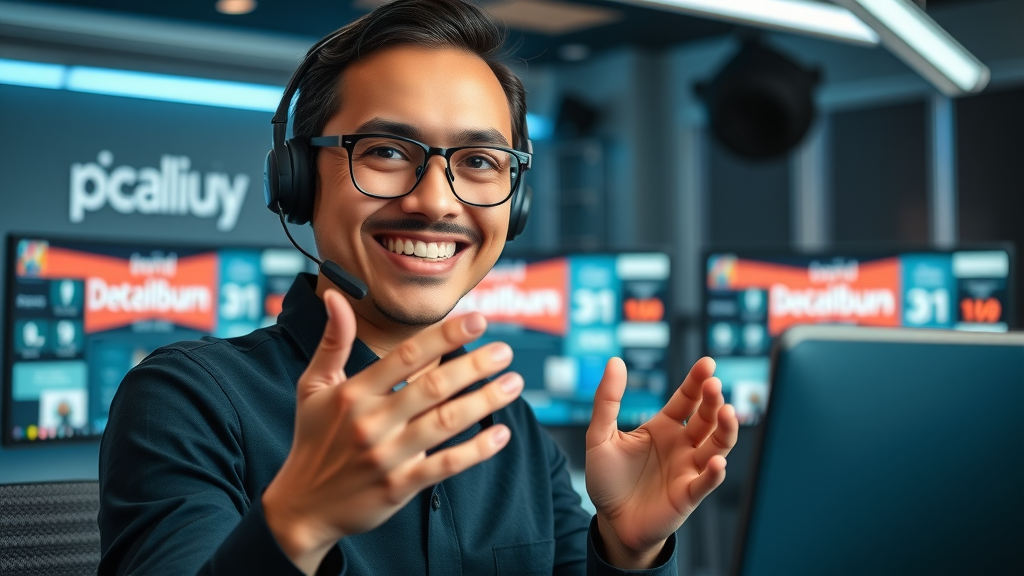 customer support agent recording a personalized video message for customer engagement videos