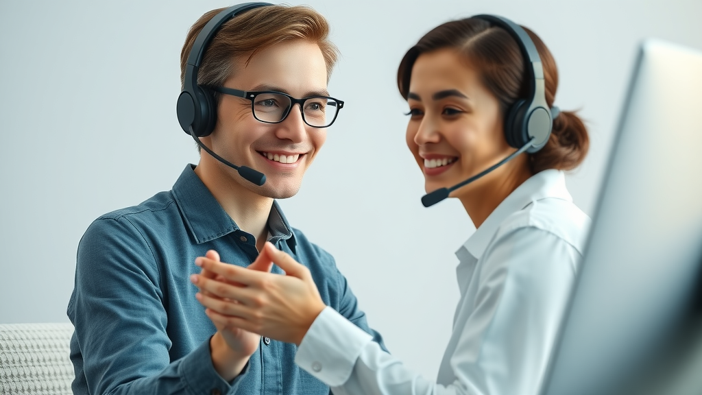 customer engagement empathetic customer support agent on video call