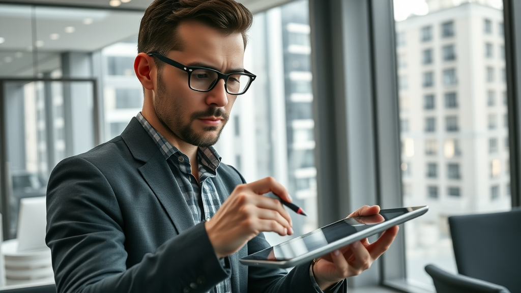 marketing strategist mapping customer engagement video content strategy in modern office
