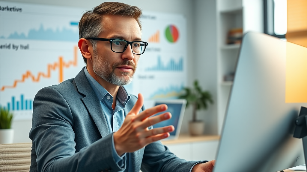 digital marketing consultant answering small business faq about keyword research