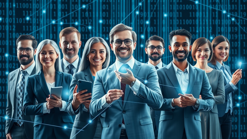 Authoritative website with digital connections, visualizing internal and external links for powerful on-page SEO. Cool matrix background with animated links.
