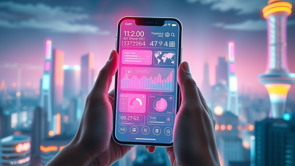 futuristic AI-driven SEO dashboard for mobile SEO optimization