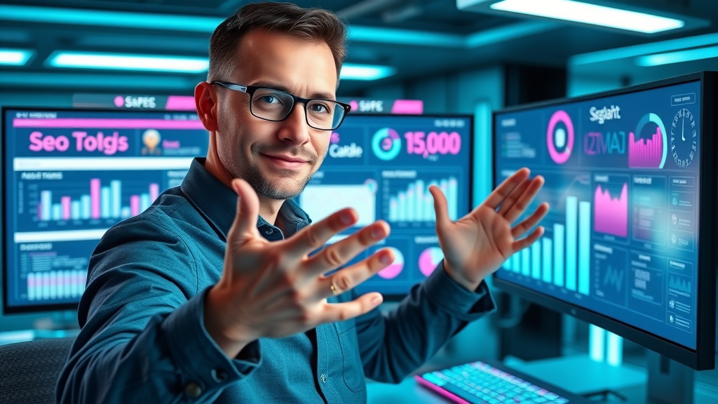 digital marketer comparing seo tools and free keyword research tools for small business
