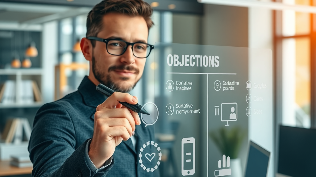 Creative marketer setting clear objectives for social media marketing strategies, confident team member setting key social goals